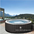 Round inflatable spa pool whirlpool massage spa hot tub